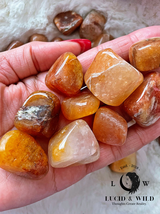 Red Aventurine Tumbled Stone .75 -1 inch size