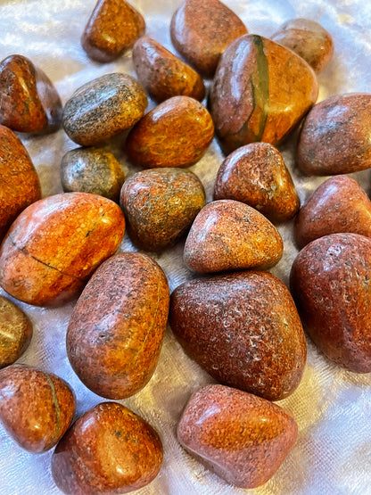 Unakite Tumbled Stone .75 -1 inch size