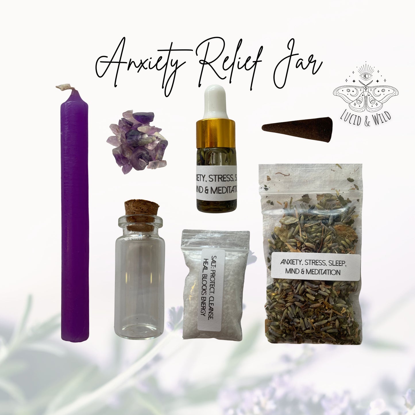 Anxiety Relief Jar Spell Kit