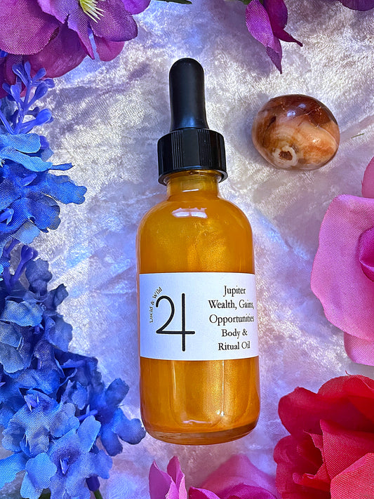 Jupiter Planetary Intention Oil - Prosperity Oil, Money Oil, Success