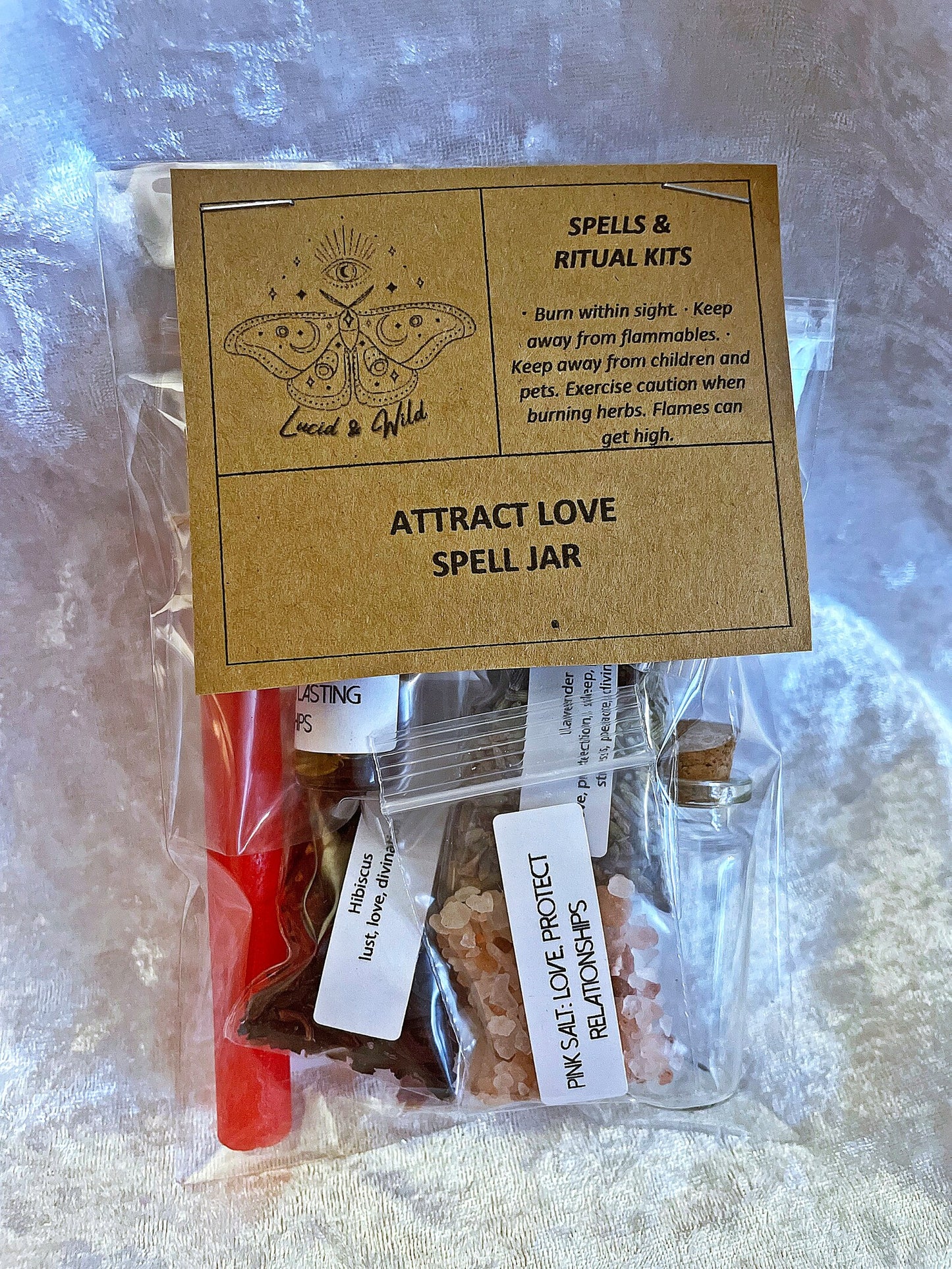 Attract Love Spell Jar Kit